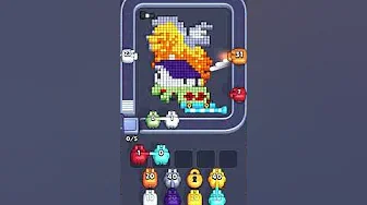 Pixel Flow Level 1002 grid layout and solution screenshot
