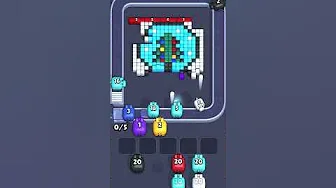 Pixel Flow Level 1007 grid layout and solution screenshot
