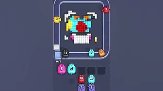 Pixel Flow Level 1010 grid layout and solution screenshot