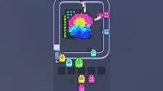 Pixel Flow Level 1012 grid layout and solution screenshot