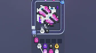 Pixel Flow Level 1014 grid layout and solution screenshot
