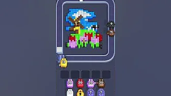 Pixel Flow Level 1018 grid layout and solution screenshot
