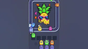 Pixel Flow Level 1022 grid layout and solution screenshot