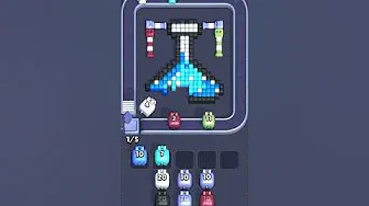 Pixel Flow Level 1028 grid layout and solution screenshot