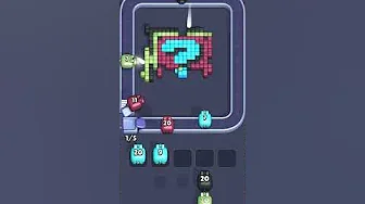 Pixel Flow Level 1034 grid layout and solution screenshot
