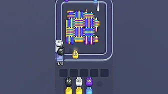Pixel Flow Level 1037 grid layout and solution screenshot