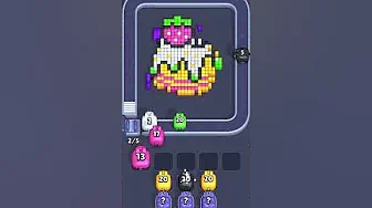 Pixel Flow Level 1038 grid layout and solution screenshot