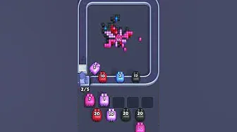 Pixel Flow Level 1045 grid layout and solution screenshot