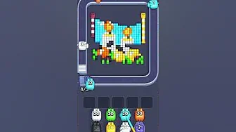 Pixel Flow Level 1048 grid layout and solution screenshot
