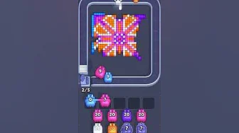 Pixel Flow Level 1049 grid layout and solution screenshot
