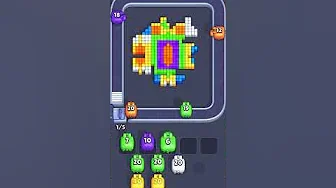 Pixel Flow Level 1052 grid layout and solution screenshot
