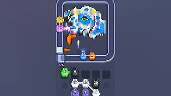 Pixel Flow Level 1053 grid layout and solution screenshot