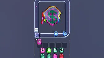 Pixel Flow Level 1056 grid layout and solution screenshot