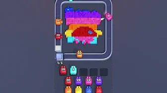 Pixel Flow Level 1060 grid layout and solution screenshot