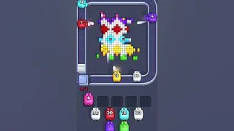 Pixel Flow Level 1062 grid layout and solution screenshot