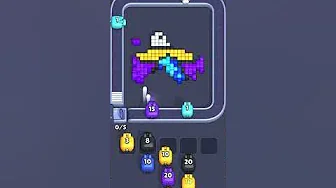 Pixel Flow Level 1064 grid layout and solution screenshot