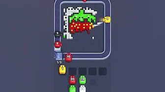 Pixel Flow Level 1076 grid layout and solution screenshot