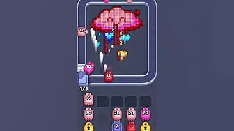 Pixel Flow Level 1077 grid layout and solution screenshot
