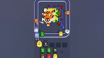 Pixel Flow Level 1078 grid layout and solution screenshot