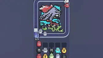 Pixel Flow Level 1081 grid layout and solution screenshot