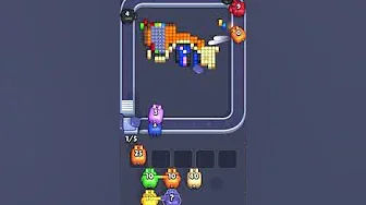 Pixel Flow Level 1085 grid layout and solution screenshot