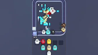 Pixel Flow Level 1086 grid layout and solution screenshot