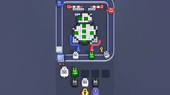 Pixel Flow Level 1099 grid layout and solution screenshot