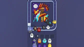 Pixel Flow Level 1107 grid layout and solution screenshot