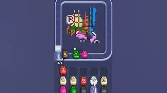 Pixel Flow Level 1114 grid layout and solution screenshot