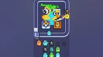 Pixel Flow Level 1120 grid layout and solution screenshot