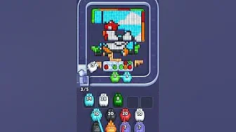 Pixel Flow Level 1125 grid layout and solution screenshot