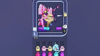 Pixel Flow Level 1128 grid layout and solution screenshot