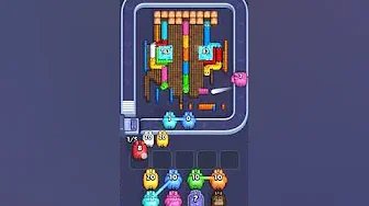 Pixel Flow Level 1129 grid layout and solution screenshot