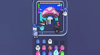 Pixel Flow Level 1135 grid layout and solution screenshot