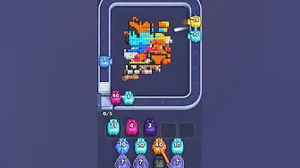 Pixel Flow Level 1140 grid layout and solution screenshot