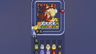 Pixel Flow Level 1145 grid layout and solution screenshot