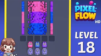 Pixel Flow Level 18 solution