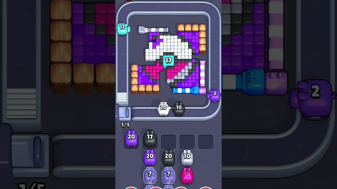 Pixel Flow Level 1931 grid layout and solution screenshot