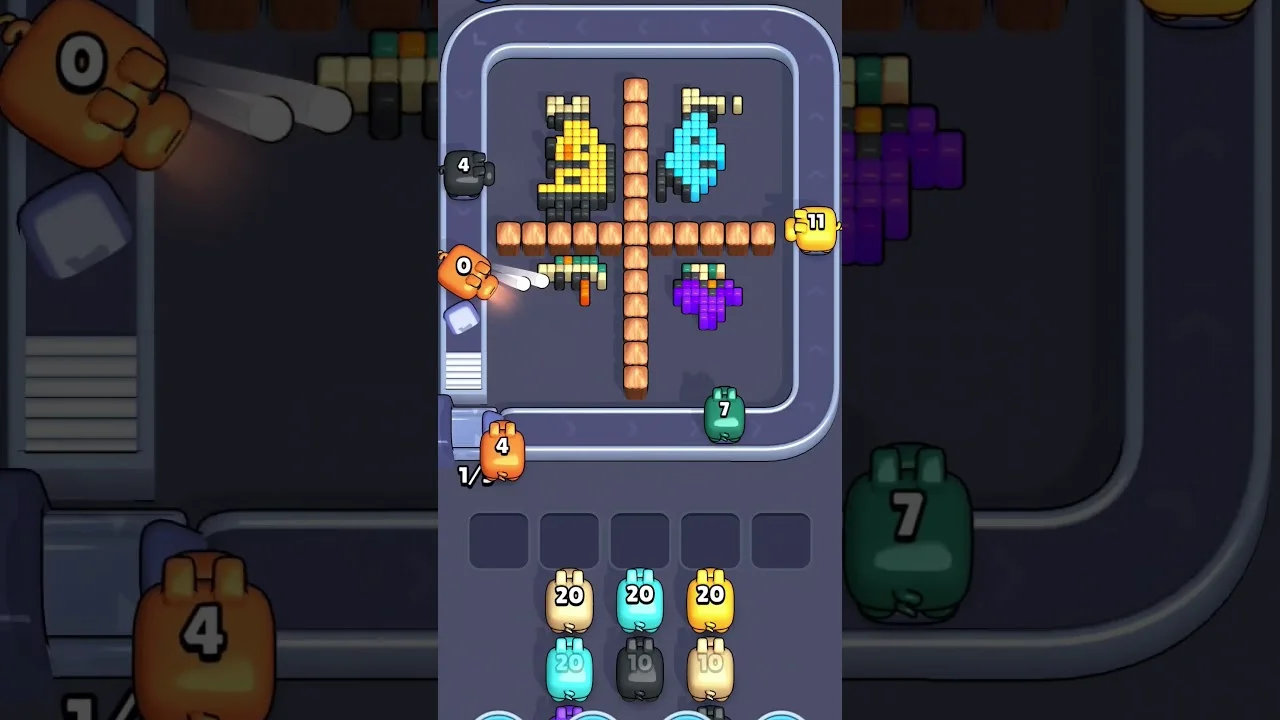 Pixel Flow Level 1936 grid layout and solution screenshot