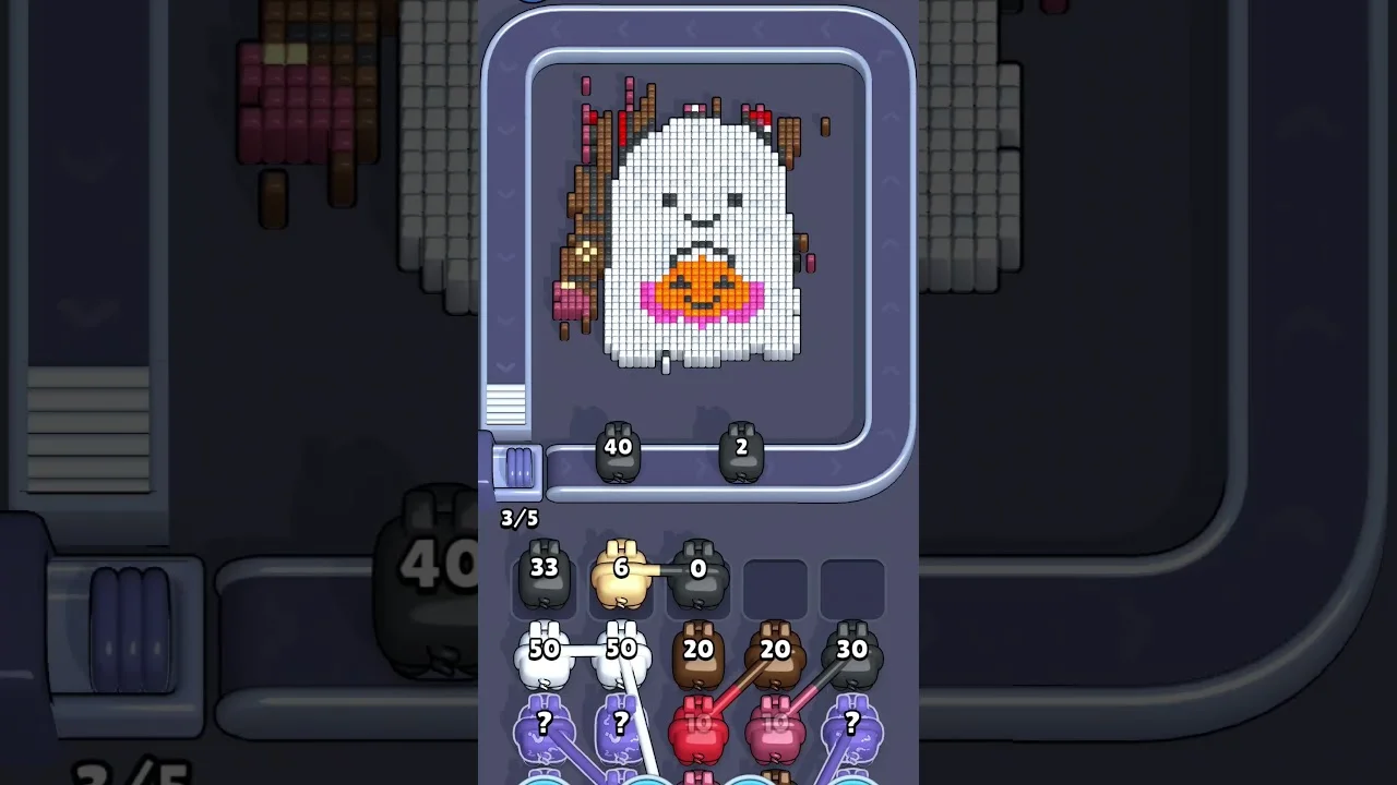 Pixel Flow Level 1939 grid layout and solution screenshot