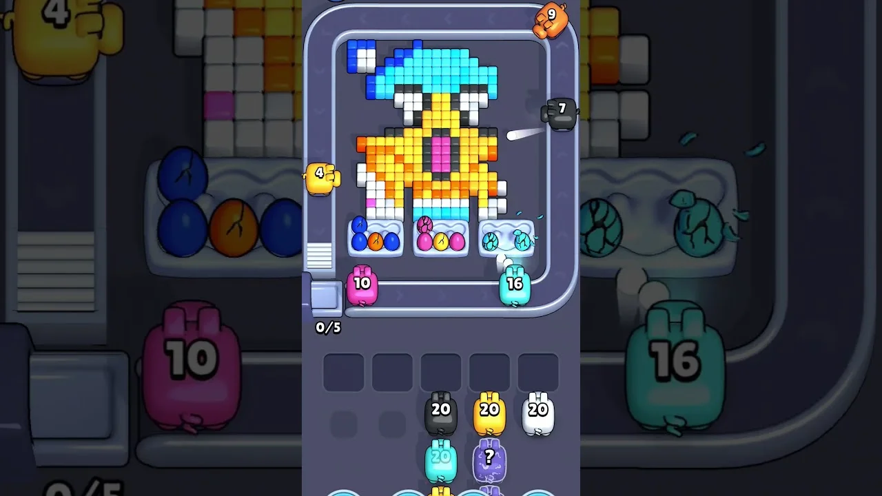 Pixel Flow Level 1941 grid layout and solution screenshot
