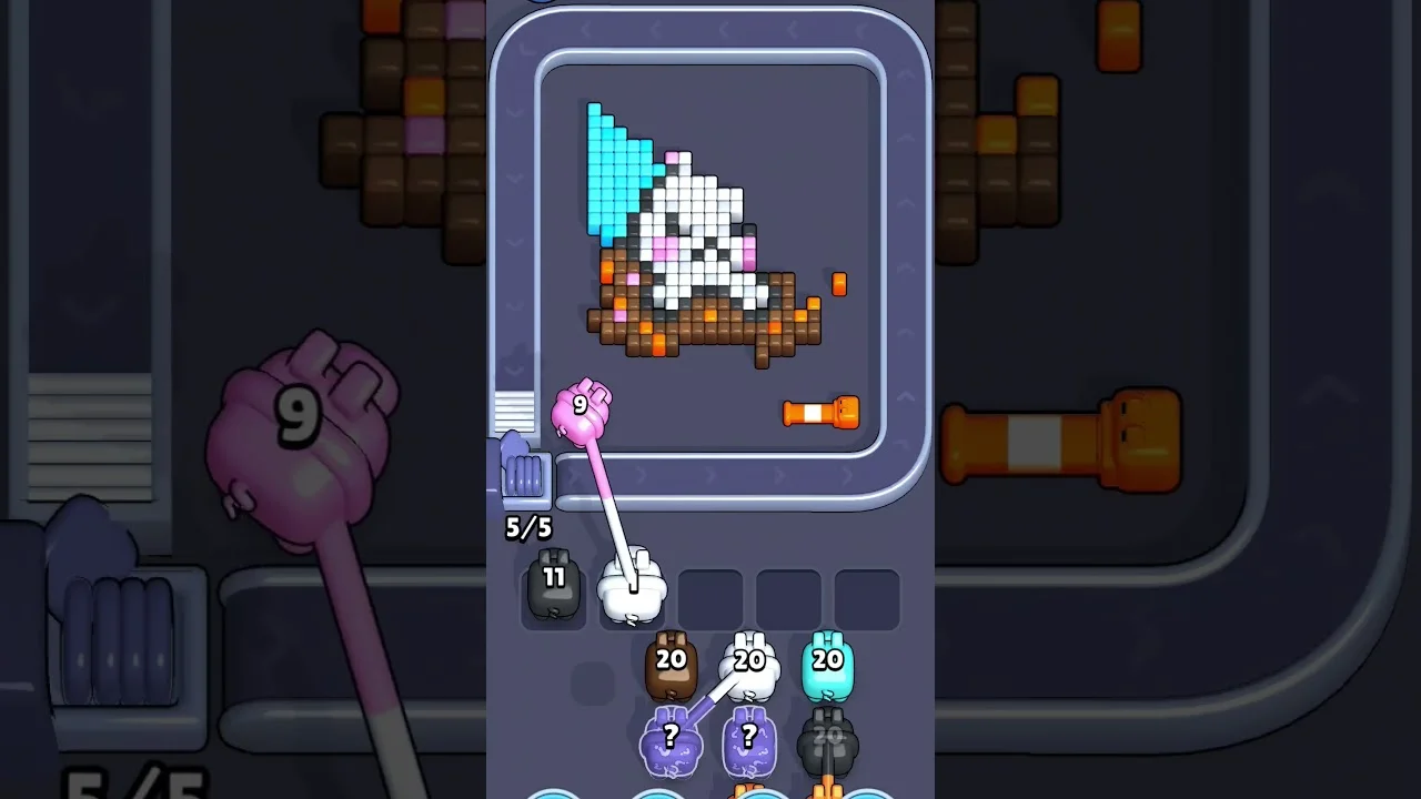 Pixel Flow Level 1946 grid layout and solution screenshot