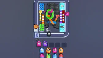 Pixel Flow Level 1964 grid layout and solution screenshot