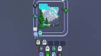 Pixel Flow Level 1972 grid layout and solution screenshot