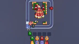 Pixel Flow Level 1974 grid layout and solution screenshot