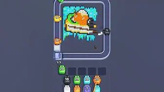 Pixel Flow Level 1976 grid layout and solution screenshot