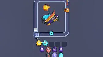 Pixel Flow Level 1983 grid layout and solution screenshot