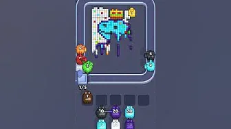 Pixel Flow Level 1986 grid layout and solution screenshot