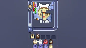 Pixel Flow Level 1996 grid layout and solution screenshot