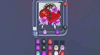 Pixel Flow Level 2007 grid layout and solution screenshot